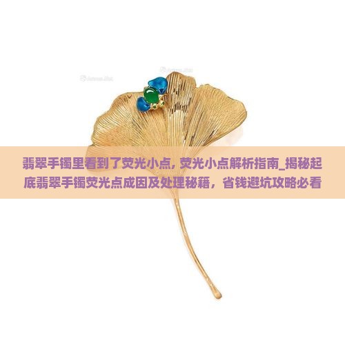 翡翠手镯里看到了荧光小点