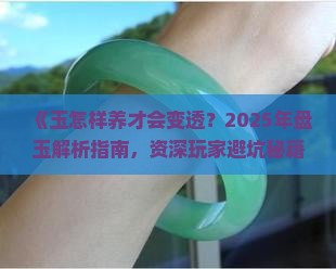 玉怎样养才会变透