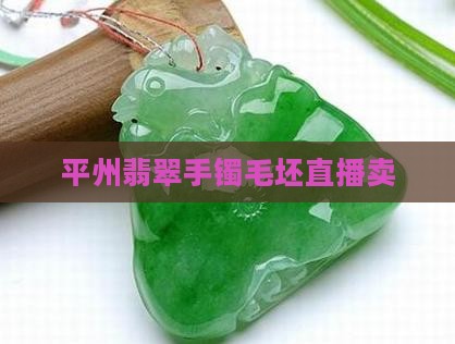 平州翡翠手镯毛坯直播