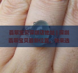 翡翠宝贝深圳店地址