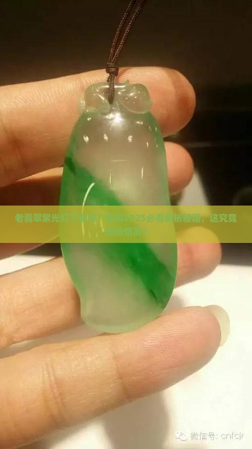 老翡翠在紫光灯下发黄