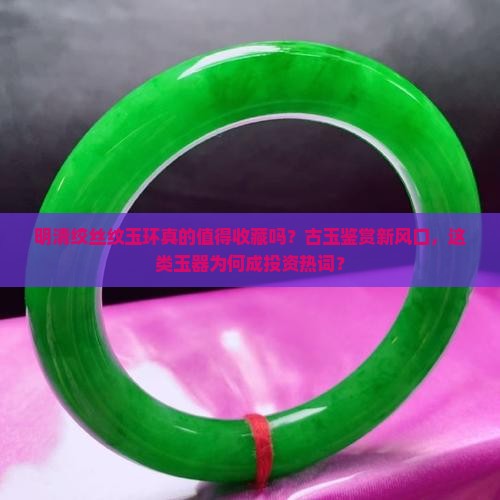 明清绞丝纹玉环