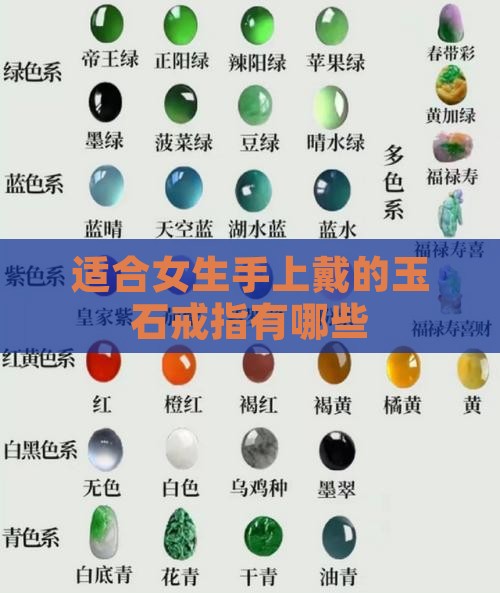 适合女生手上戴的玉石戒指