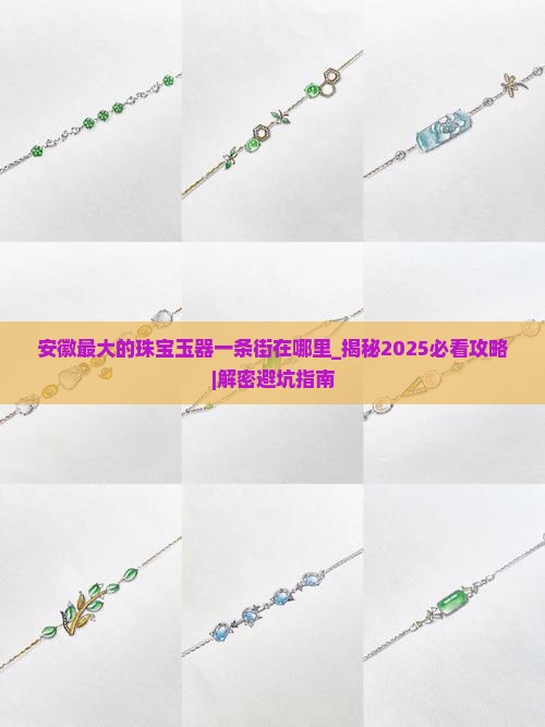 安徽最大的珠宝玉器一条街在哪里