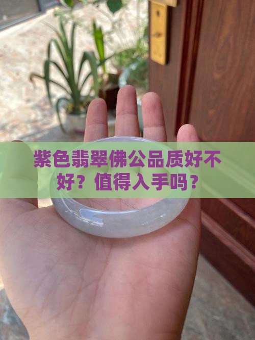 紫色翡翠佛公品质好不好？值得入手吗？