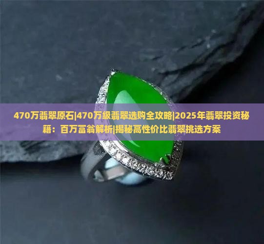 470万翡翠原石