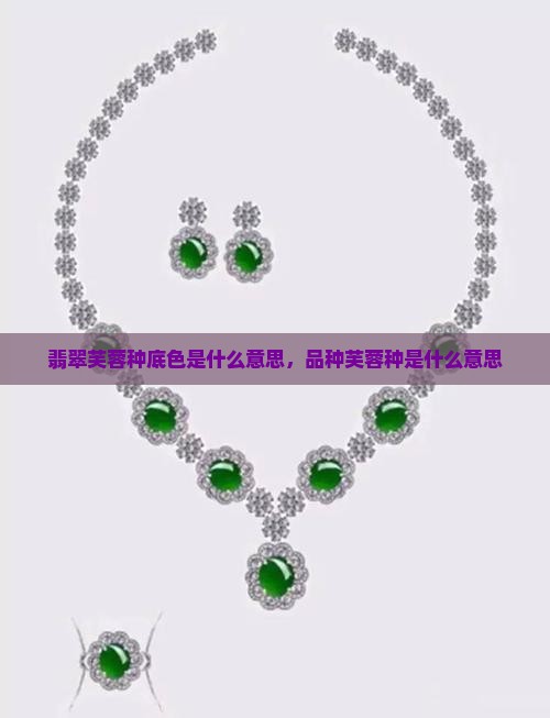 翡翠芙蓉底色是什么意思