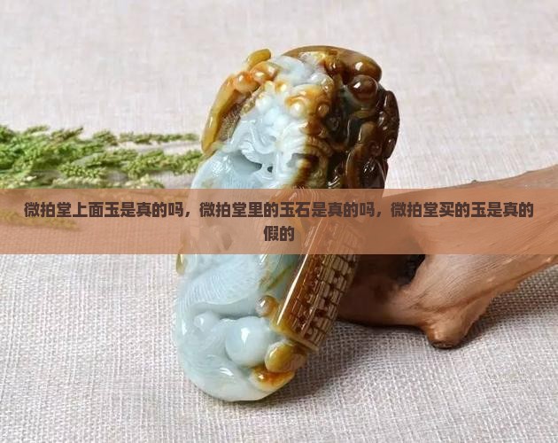 微拍堂上面玉是真的吗