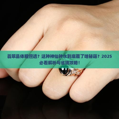 翡翠晶体粗但是很透是什么种
