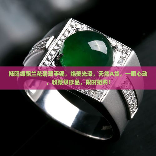 辣阳绿飘兰花翡翠手镯 辣阳绿飘兰花翡翠手镯