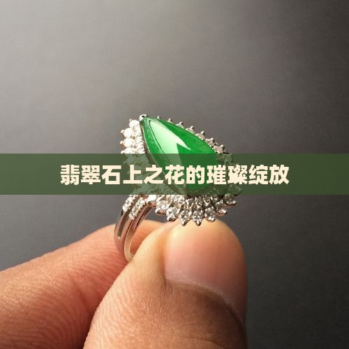 翡翠石上之花