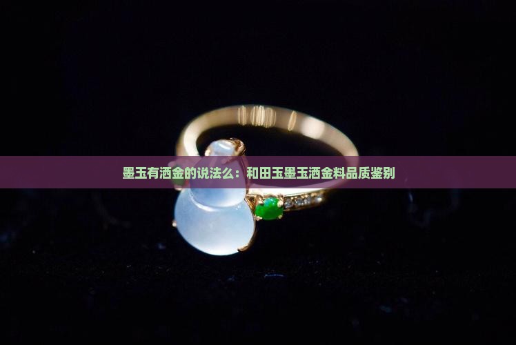 墨玉有洒金的说法么：和田玉墨玉洒金料品质鉴别