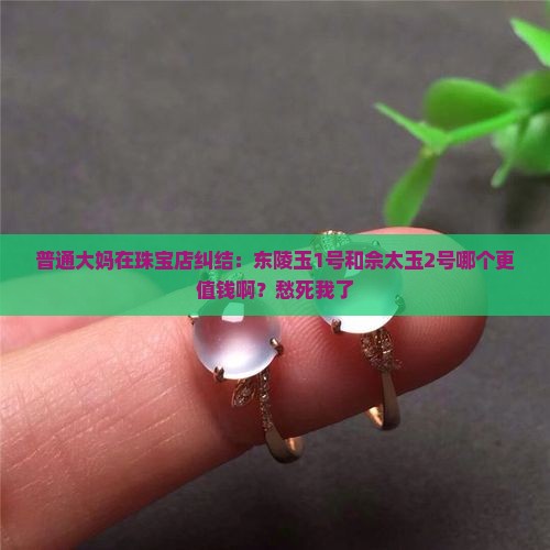 普通大妈在珠宝店纠结：东陵玉1号和佘太玉2号哪个更值钱啊？愁死我了