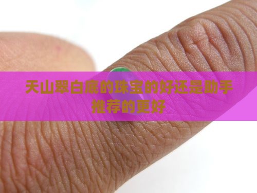 天山翠白底的珠宝的好还是助手推荐的更好