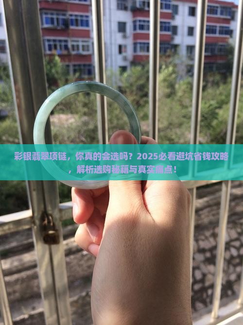 彩银翡翠项链