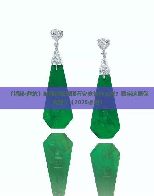 玻璃种翡翠原石有什么特点
