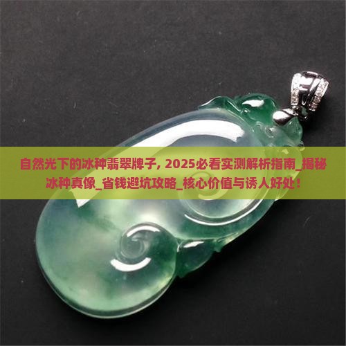 自然光下的冰种翡翠牌子