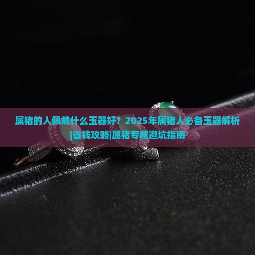 属猪的佩戴什么玉器好
