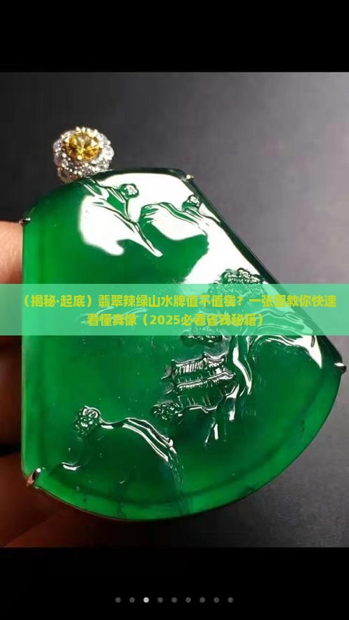 翡翠辣绿山水牌值钱吗