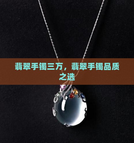 a货翡翠手镯3万