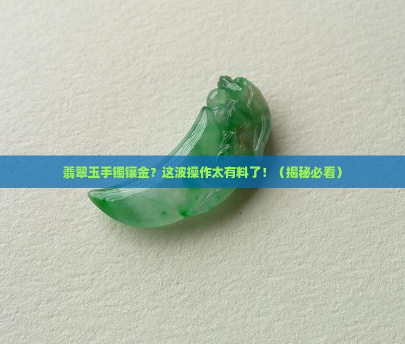 翡翠玉手镯镶金