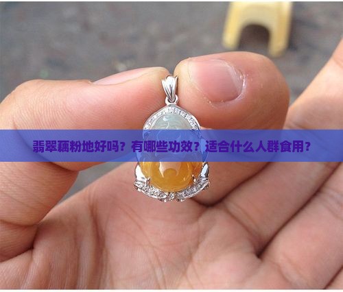 翡翠藕粉地好吗？有哪些功效？适合什么人群食用？