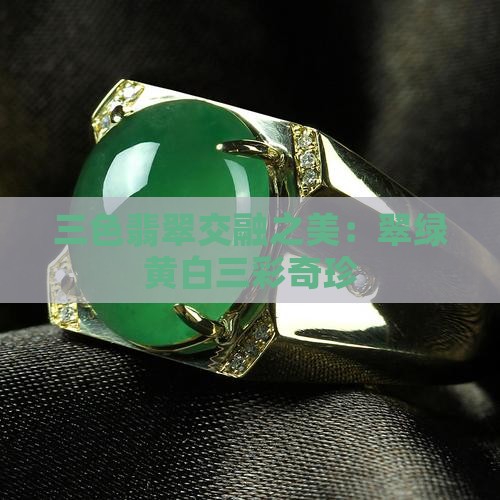 三色翡翠交融之美：翠绿黄白三彩奇珍