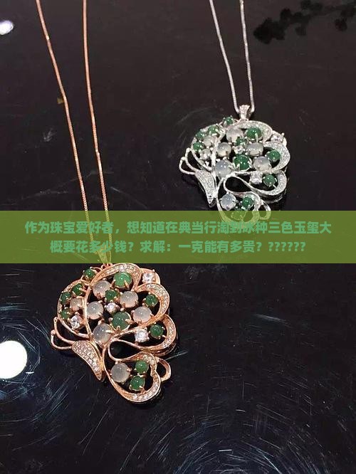 作为珠宝爱好者，想知道在典当行淘到冰种三色玉玺大概要花多少钱？求解：一克能有多贵？??????