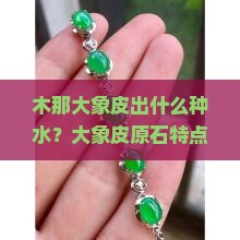 木那大象皮出什么种水？大象皮原石特点及手串样式