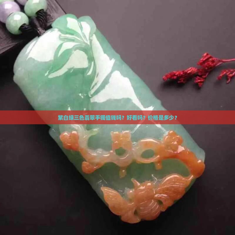 紫白绿三色翡翠手镯值钱吗？好看吗？价格是多少？