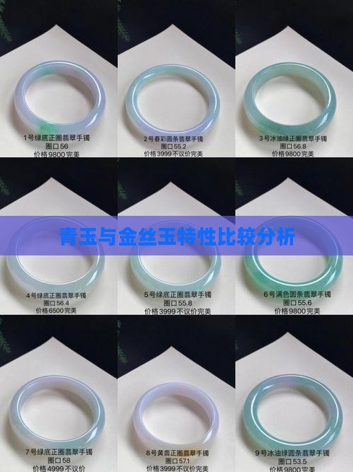 青玉与金丝玉特性比较分析