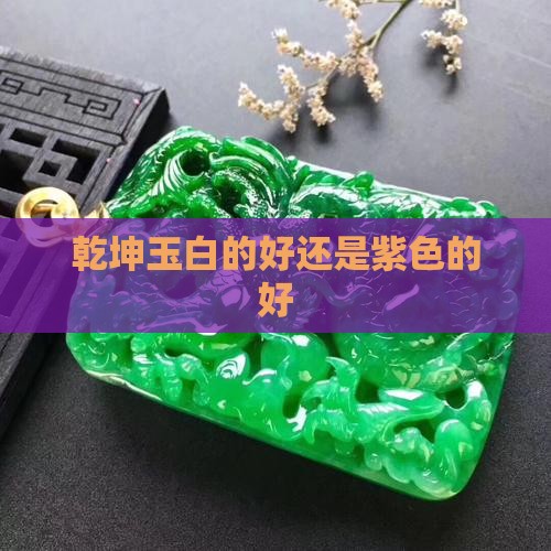 乾坤玉白的好还是紫色的好