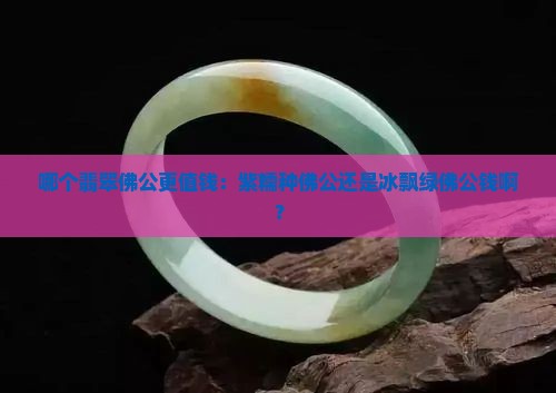 哪个翡翠佛公更值钱：紫糯种佛公还是冰飘绿佛公钱啊？