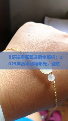 轩瑞阁翡翠 轩瑞阁翡翠