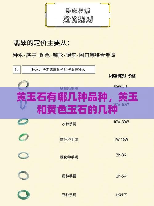 黄玉石有哪几种