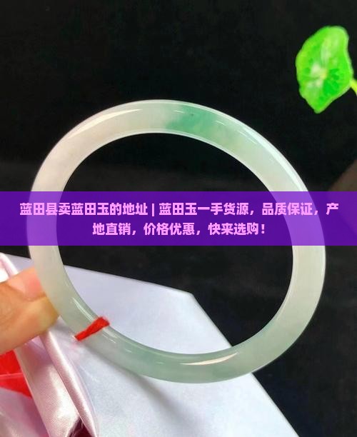 蓝田县卖蓝田玉的地址