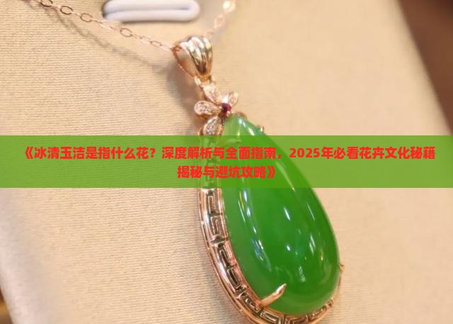 冰清玉洁是指什么花
