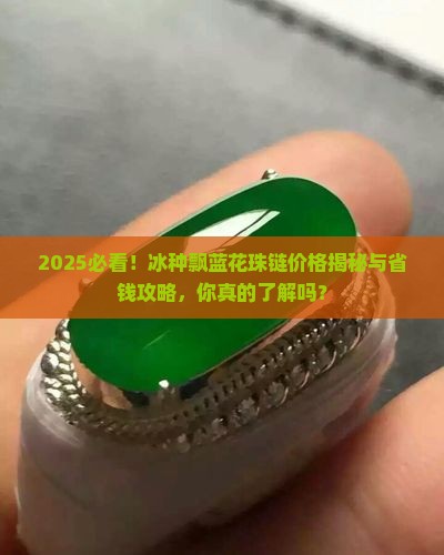 冰种飘蓝花珠链价格