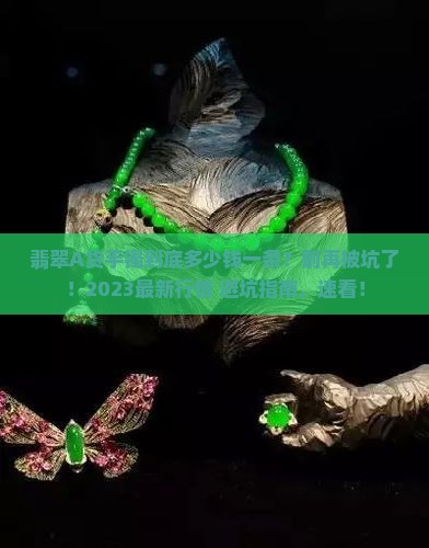 翡翠a货手镯大约多少钱一条