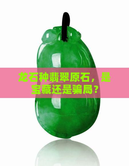 龙石种翡翠原石，是宝藏还是骗局？