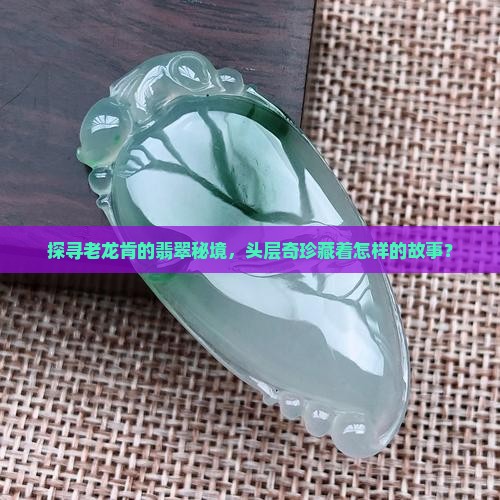 探寻老龙肯的翡翠秘境，头层奇珍藏着怎样的故事？