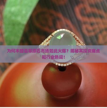 为何木蜡翡翠原石市场如此火爆？揭秘其投资痛点和行业热词！