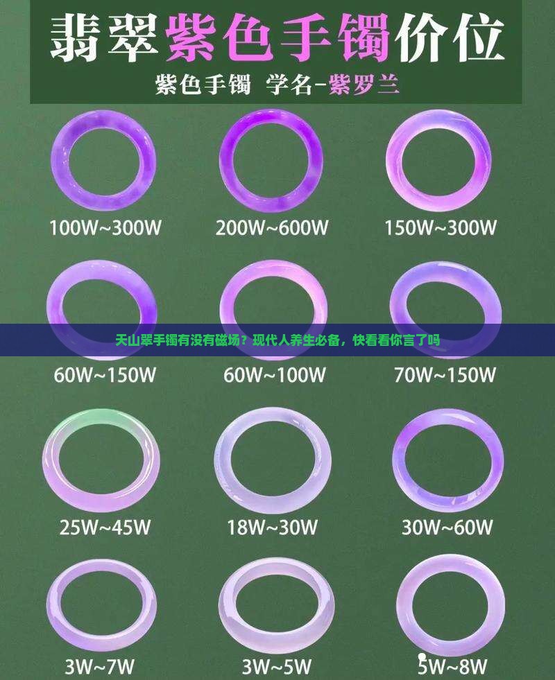 天山翠手镯有没有磁场？现代人养生必备，快看看你言了吗