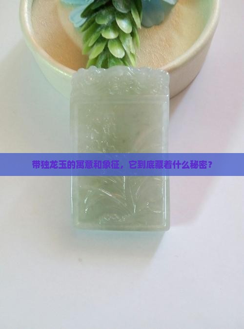 带独龙玉的寓意和象征，它到底藏着什么秘密？