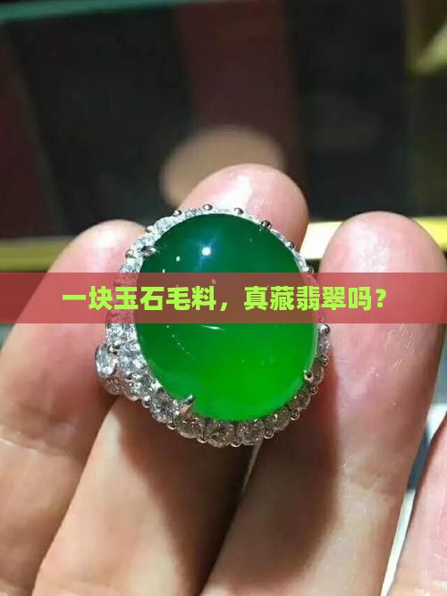 一块玉石毛料，真藏翡翠吗？