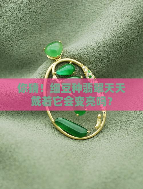 你猜！细豆种翡翠天天戴着它会变亮吗？