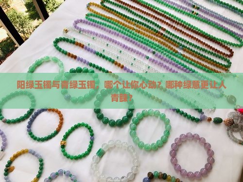 阳绿玉镯与青绿玉镯，哪个让你心动？哪种绿意更让人青睐？