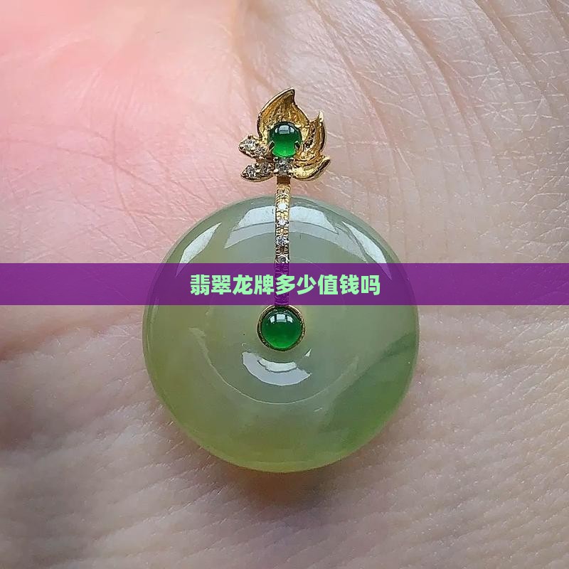 翡翠黑冰花龙牌值钱吗