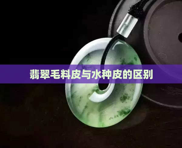 翡翠毛料皮与水种皮的区别