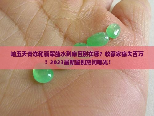 岫玉天青冻和翡翠蓝水的区别是什么